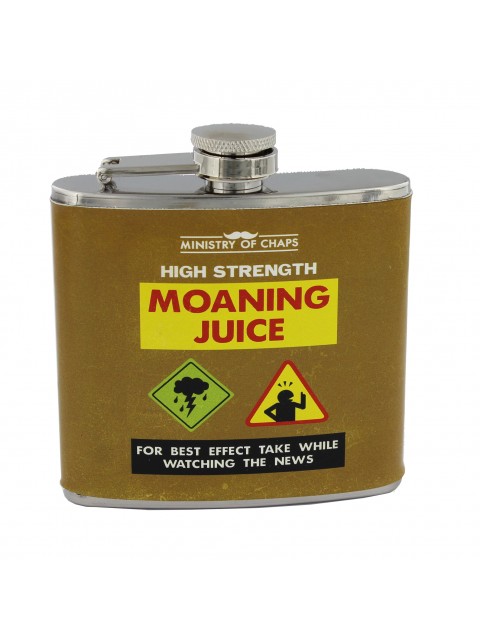 Ministry of Chaps Hipflask 5oz Moaning Juice Ministry of Chaps Hipflask 5oz Moaning Juice